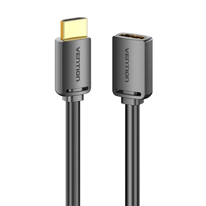 Câble D'extension Hdmi 2.0 Mâle Vers Hdmi 2.0 Femelle Vention Ahcbi 3 M, 4K 60 Hz (Noir)