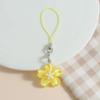 Resin Flower Keychain Waterproof Durable Trendy Pendant for Purse Phone Ladies Daily Matching Fashion Accessory