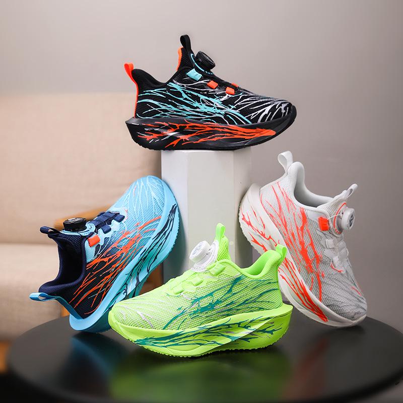 Kids' Lightweight Double Mesh Breathable Sneakers - Spring/Autumn 2025 Non-slip Soft Sole Running Shoes