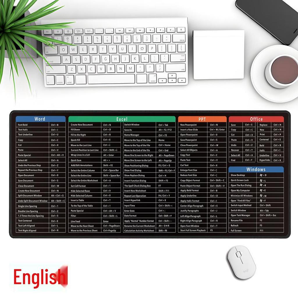 Benutzerdefiniertes großes französisch-englisch-russisches Mauspade für Notebooks