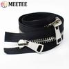 Meetee 8# Metal Zipper 70/80/100/120cm Double Sliders Open End Zippers for Sewing Bag Jacket Coat Zip Repair Kit DIY Accessories