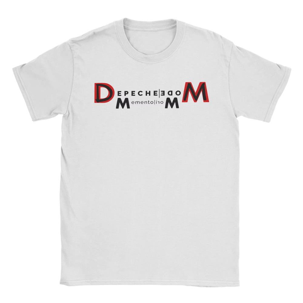 Depeche Music Band Printed TShirts for Unisex Women Mode Vintage Cotton Tee Shirt Crewneck Short Sleeve T Shirts XL Tops Summer
