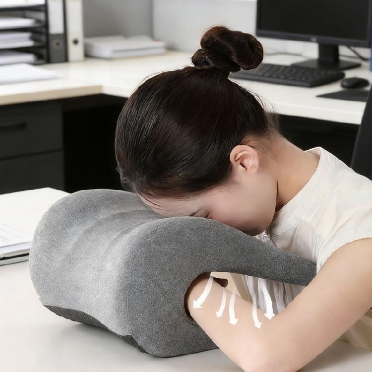 Ergonomisches Bürostuhl-Nackenstützkissen mit abnehmbarem Bezug Memory-Schaum-Kopfstützenaufsatz für Nickerchen am Schreibtisch