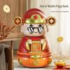 New Year God of Wealth Piggy Bank for Kids - Deposit & Withdrawal Toy