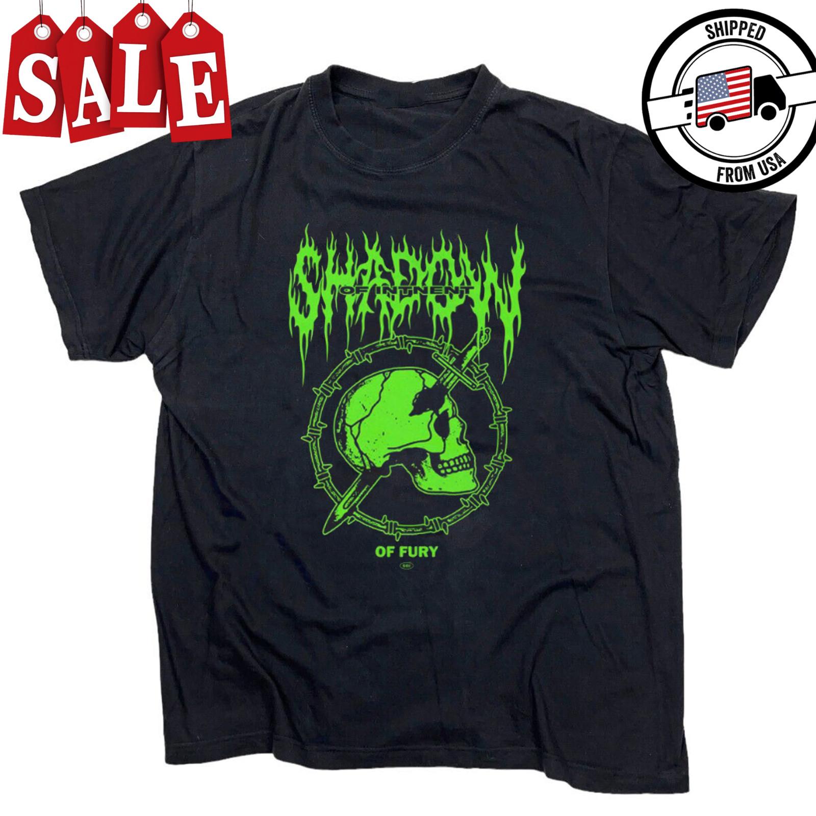 New Hot Shadow Of Intent Band Black Cotton Full Size Shirt S