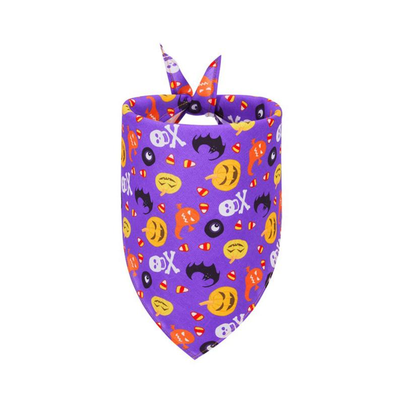Haustier Halloween Sabberhandtuch Katze Hund Dreieckstuch Dekoration Schal Haustierbedarf für Halloween