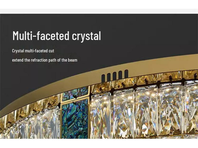 Luxury Modern Crystal Ceiling Light – Atmospheric Round Design for Living Room or Bedroom (2025 Edition)