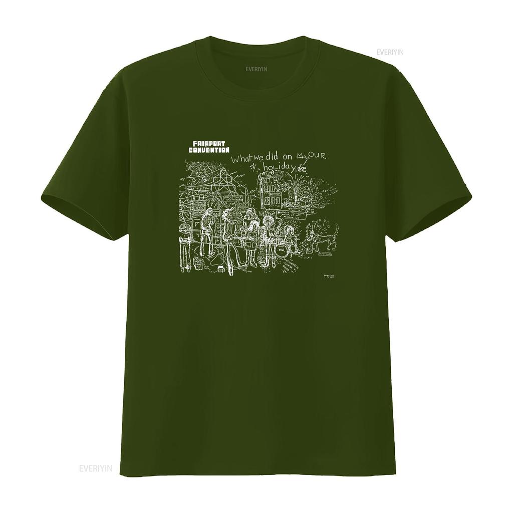 What We Did on Our Holidays Fairport Convention Folk Music Eastern Rain T Shirt vintage Washed Top For Everyday Wear graphic