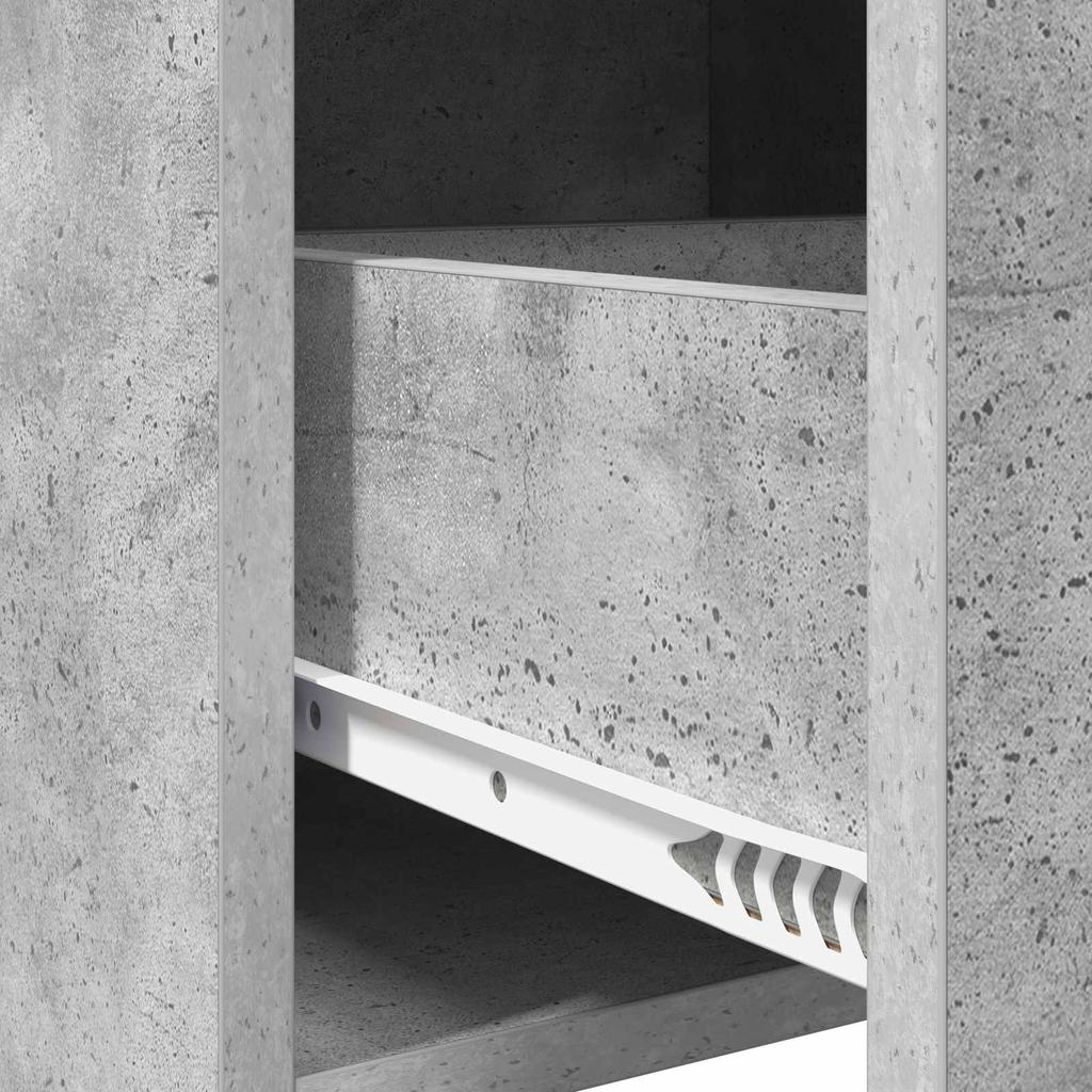 Nightstands 2 pcs Concrete Grey 40 x 30 x 60 cm Engineered Wood