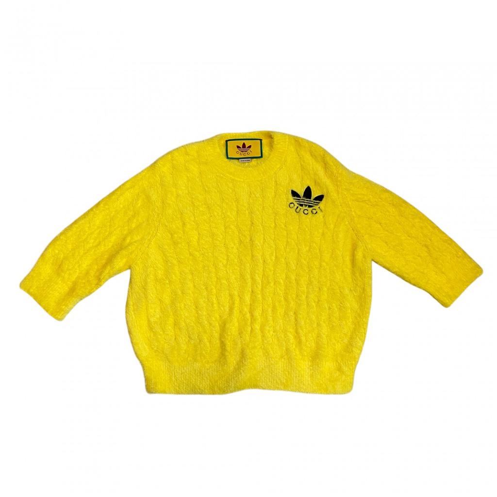 Used GUCCIsweater yellow cotton/polyester Women