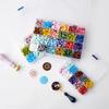 Custom Stamp Lacquer Wax Particles Box with Multi-color Sealing Wax Mixed with Octagonal Seal Wax Custom Stamp Matrimonio Gadget