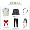 Puella Magi Madoka Magica Schuluniform Cosplay Kostüm Komplettset mit Perücke für Halloween-Party
