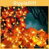 Fairy Halloween Decoration String Lights Pumpkin Autumn Maple Leaf Party Lamp