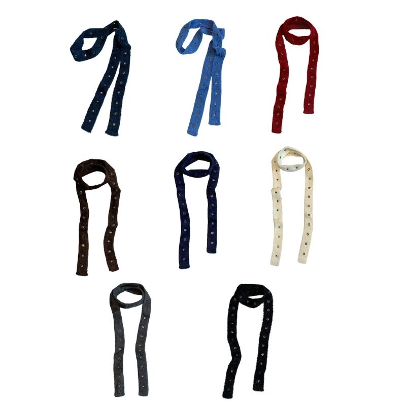 Hollows Knitted Plush Scarf Long Stripe Winter Wrap Acrylic Blend Soft Unisex Accessory For Women Men Kids