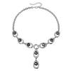 European and American Jewelry, Exaggerated Irregular Black Diamond Y-shaped Necklace, Heavy Metal Party Dress Accessories