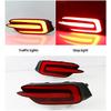 Car Flashing 1 Pair For Honda Civic 2016 2017 2018 Reflector Car LED Tail Light Rear Fog Lamp Bumper Light Auto Bulb Brake Light