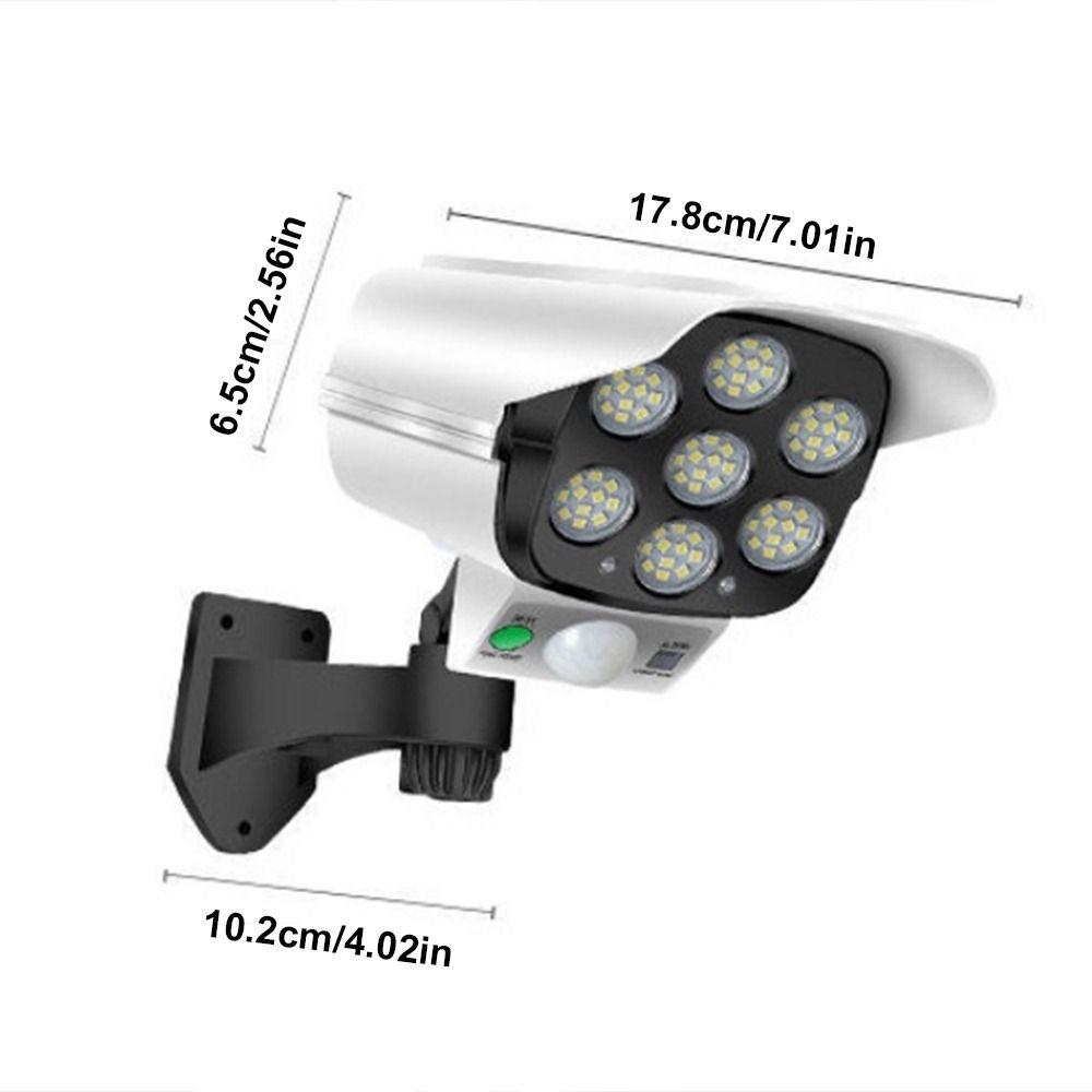 77 LED Outdoor Solar  Light Motion Sensor Solar Surveillance Lights Dummy Camera Wall Lamp  Garden