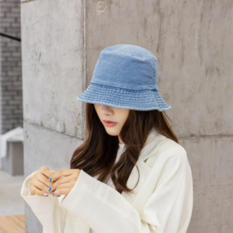 

Синяя повседневная женская шляпа-ведро Roqueil Young people