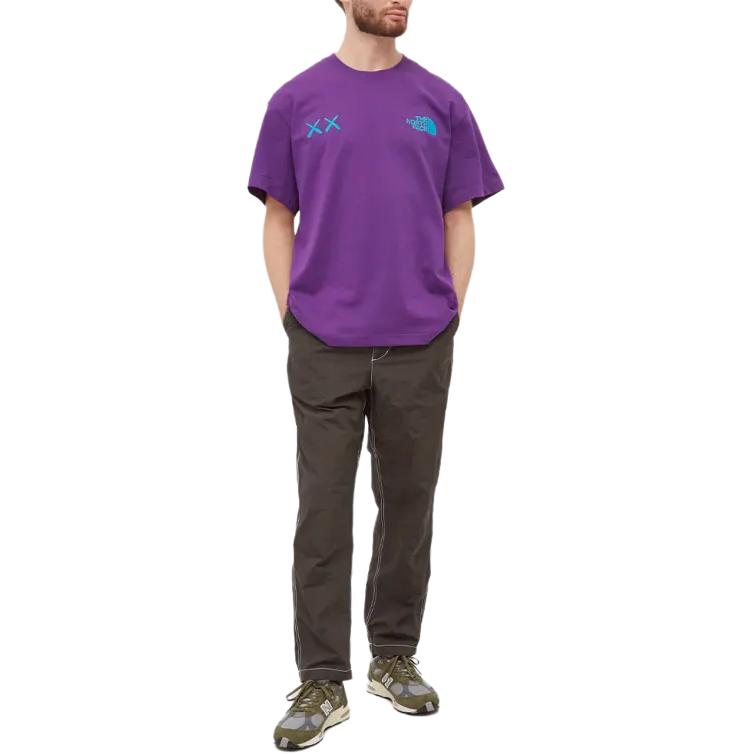 The North Face X KAWS Short-Sleeve Tee Gravity Purple Men Tops NF0A7WLLJC0
