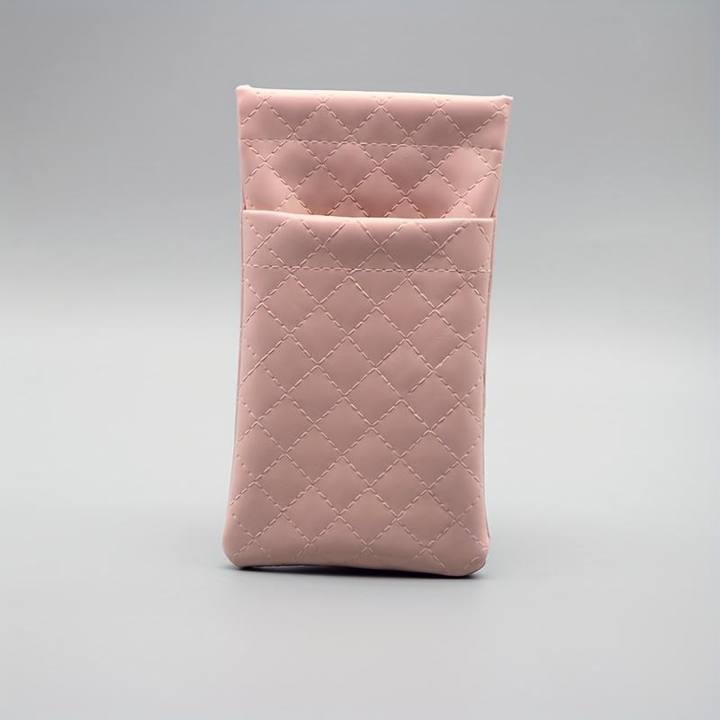 A Case for Glasses with Automatic Closure, Featuring a New Double-Layer Faux Leather Design Suitable for Storing Glasses.