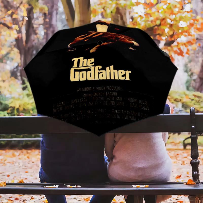 The Godfather: Legacy Power Folding umbrella travel Suitable for all seasons printing outdoor Sun umbrella