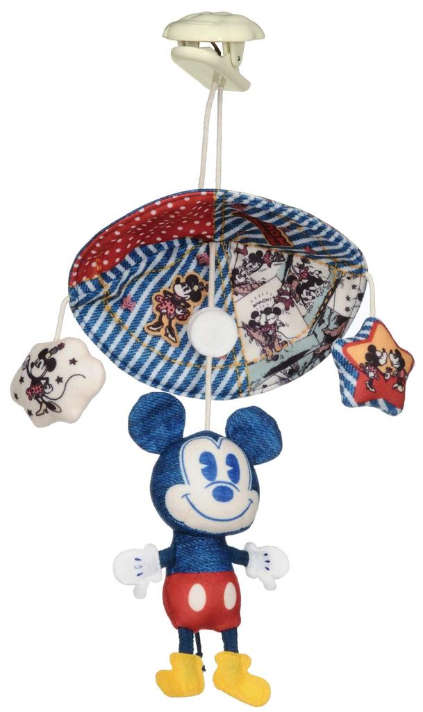 Disney Dear Little Hands Fluffy Mini Merry Denim Style Mickey & Minnie