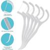 Dental Floss Kit: 50 Pieces of Dental Floss with Sticks and Holder for Dental Hygiene