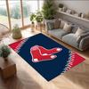 Boston Red Sox Crystal Velvet Carpet Soft Anti?Slip Floor Mat Comfortable Home Living Room Bedroom Decor Rug