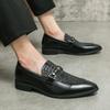 New Men's Classic Oxfords Business Casual Leather Shoes Driving Loafers Wedding Shoes Italian Style Mocassins