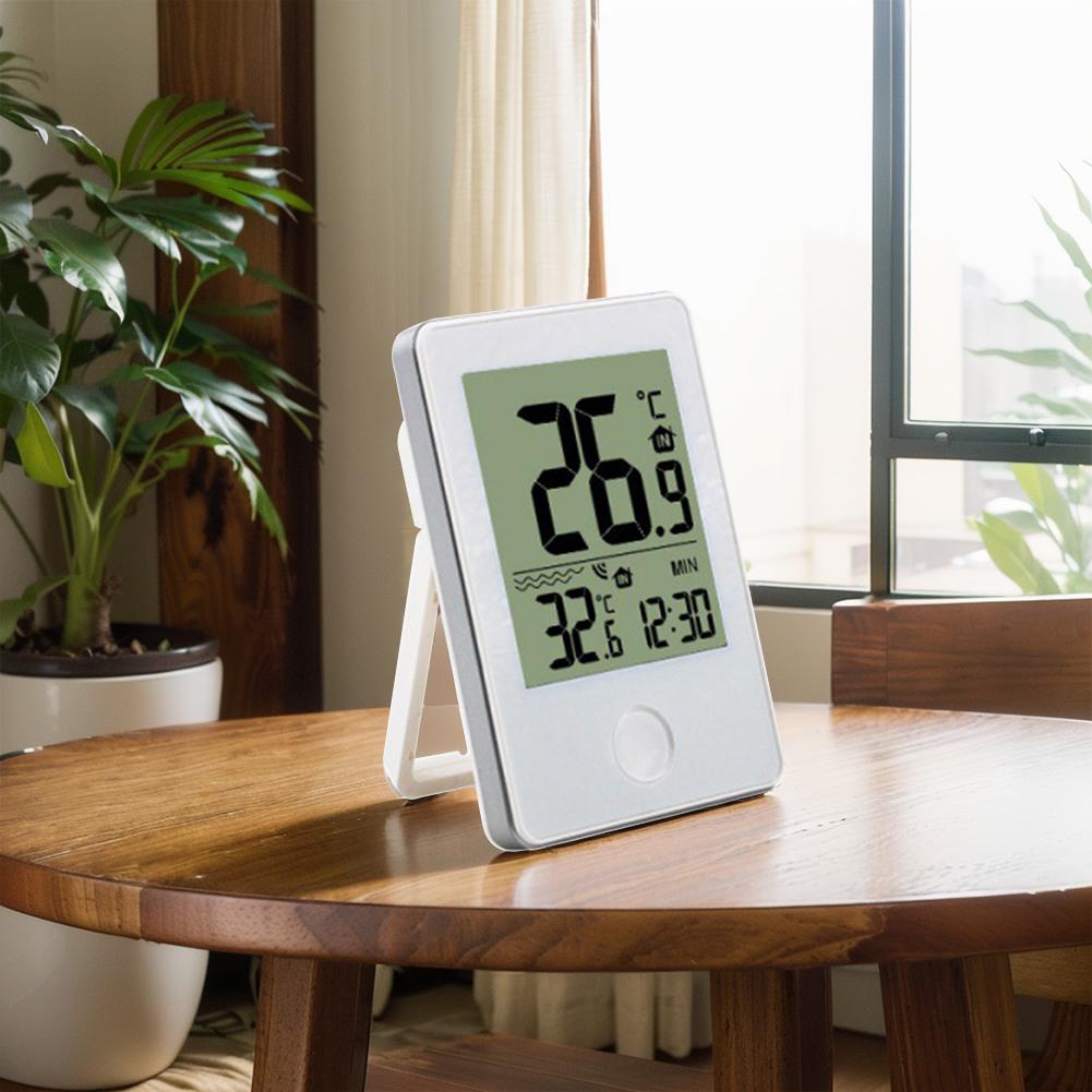 Wireless Water Temperature Thermometer with Outdoor/Indoor Temperature Monitor Water Temp Gauge for Swimming Pool Pond Bathtub