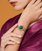 Lollalojeu Tea-Time Malachite Rose Gold Women'S Metal Watch