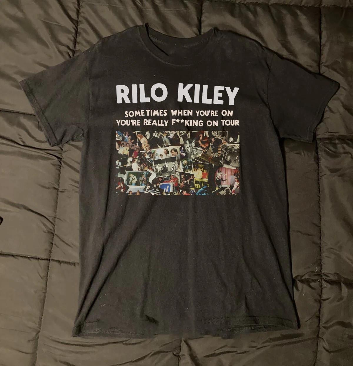 Rilo Kiley Band Fkking on Tour Black Cotton T Shirt Size S-3XL S