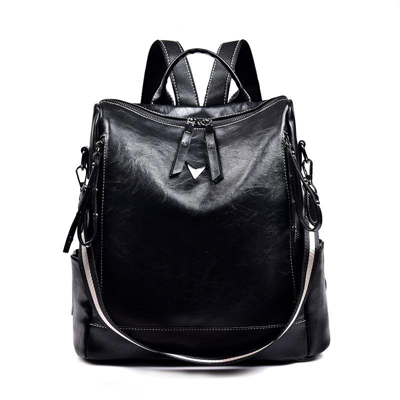 

Женский рюкзак Атмосферная сумка на плечо Trend College Student Travel Backpack Атмосферный женский рюкзак чёрный