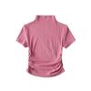 Trendy Ruched Short Sleeve Bodycon Top for Women