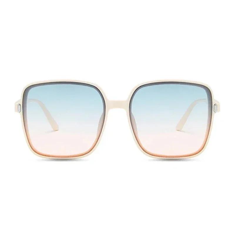 Lunettes de soleil carrées vintage femmes hommes mode rétro lunettes de soleil femme homme miroir punk marque créateur extérieur