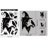 Halloween sticker black horror atmosphere death glass sticker mall window scene arrangement bat static sticker
