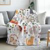 1PC Handdraw Cute Cats Pattern Throw Thin Blanket Gifts for Couch Bed Car Home Camping For Cute Animals Lovers All Season Use