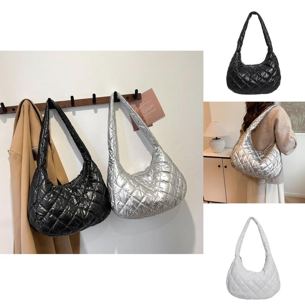 Chic And Versatile Shoulder Bag For Women Featuring Diamond Pattern And Soft Fabric