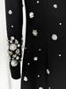 High-End Beaded Rhinestone Fitted Evening Gown