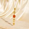 Luxury Pendant Collarbone Chain Colorful Zircon Long Tassel Necklace  Jewelry Accessories