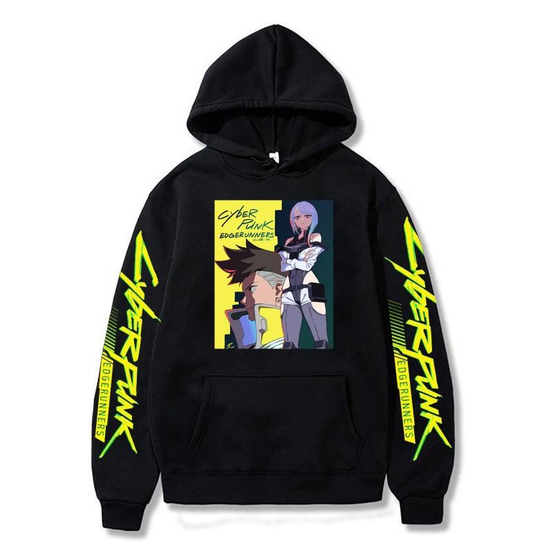 Grenzüberschreitende Cyberpunk Cyberpunk Print Serie Herbst und Winter Herren Hoodies Erwachsene Lässiger Komfort Langarm Sweatshirts