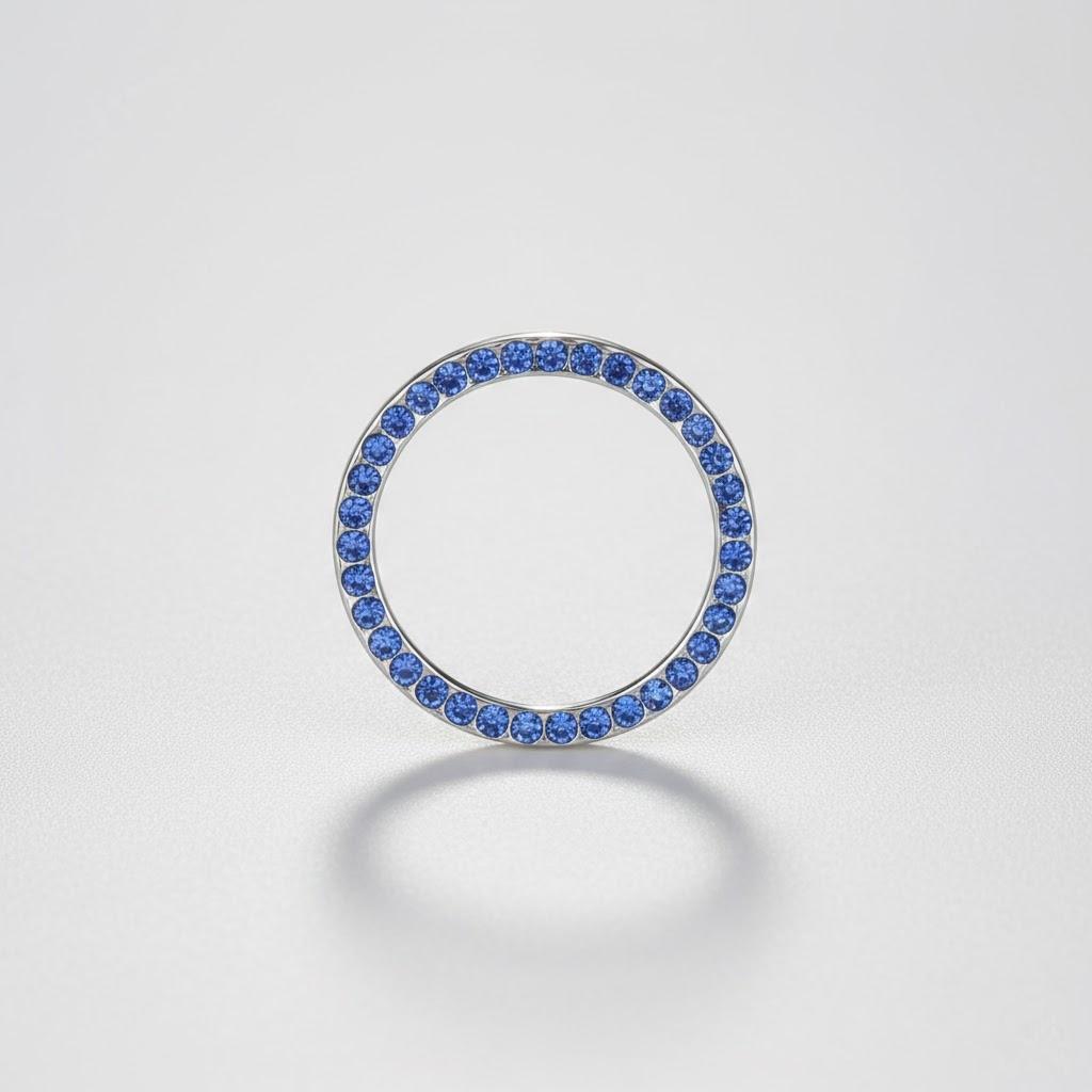 

Crystal Diamond Decorative Ring Car Interior Accessory One Key Engine Start Stop Ignition Button Cover Trim Sticker синий