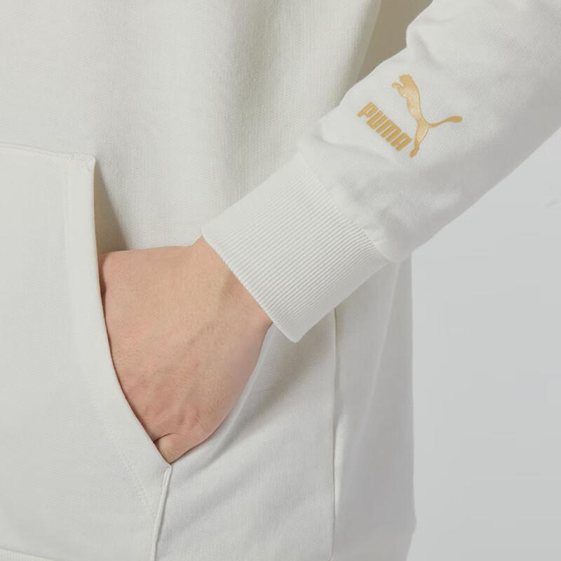 Puma Pánská ležérní mikina s potiskem písmen, bílá 625822-65
