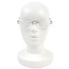Excellent Cartier Glasses Square Two-Point Rimless Silver Mens Used