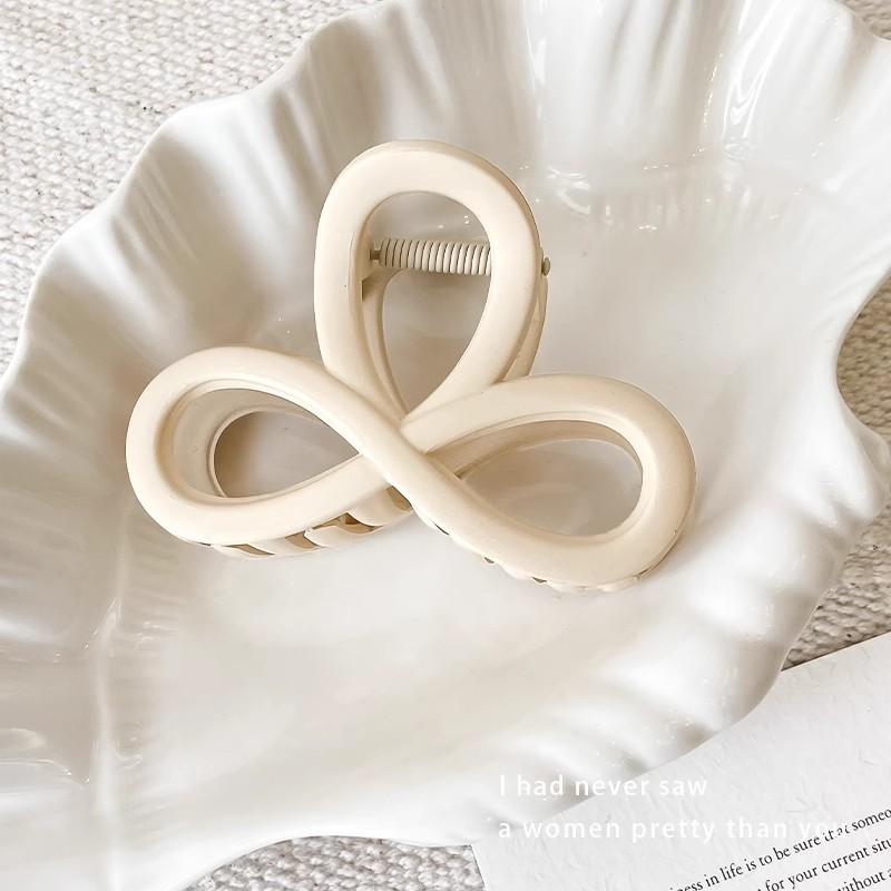 Solid Hollow Bow Hair Claws For Women Girls Sweet Hair Ornament Back Head Hair Clips Headband Hair Accessories