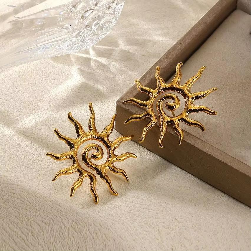 Vintage Metal Style Geometry Earrings For Women Stainless Steel Exaggerate Earring Punk Party Stud Earrings Jewelry Gift 2026