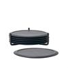 Coaster - Zone - Denmark - Silicone - Set of 6 - Black