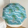 1PC Palm Trees Beach Umbrella-8-Rib Reinforced Portable Folding Travel Suitable for All Seasons Outdoor Daily Use-G350