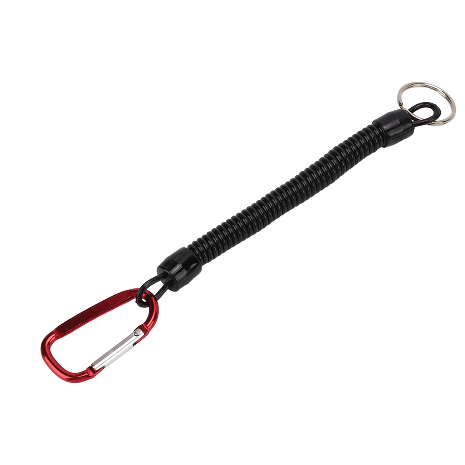 Retractable Spring Elastic Rope Security Gear Tool Anti Lost Keychain Fishing Lanyard