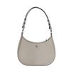 Emerson Minimalist Casual Zipper Opening Textured Leather Underarm Tote Bag Small Women Bags Elephant-Gray 150258-083